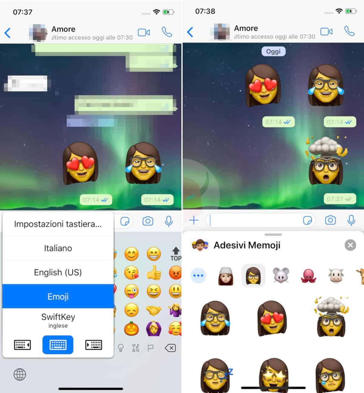 come creare Memoji su iPhone condivisione su WhatsApp