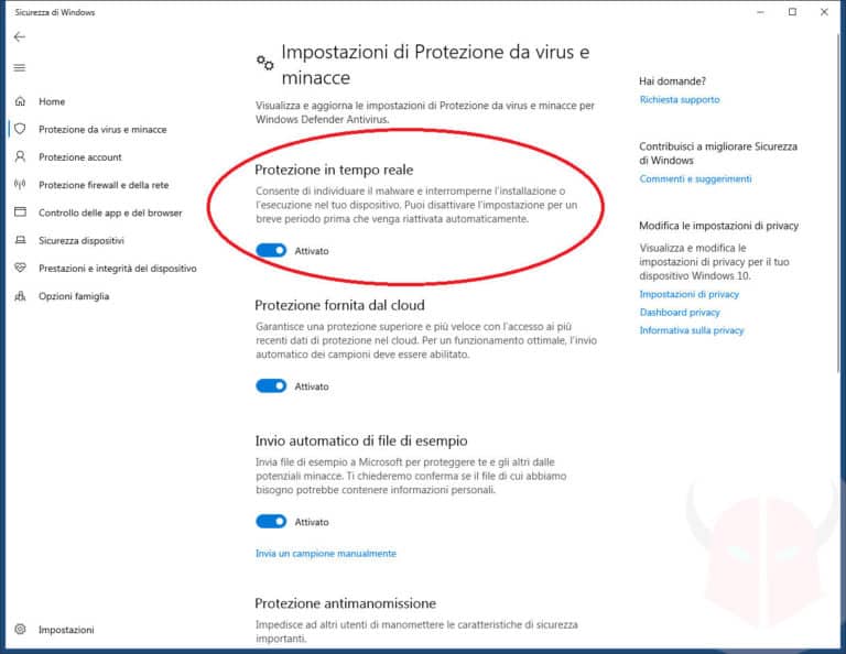 Come disattivare Windows Defender Wordsmart.it