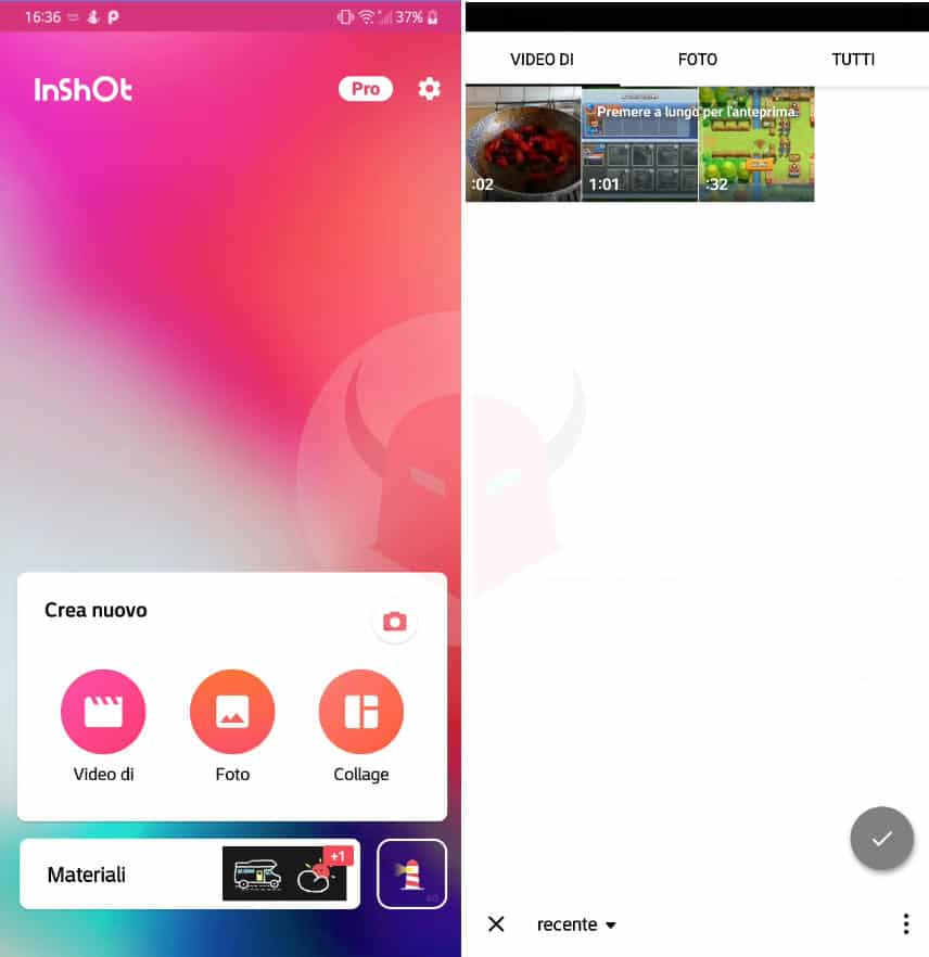 come fare lo slow motion su TikTok app InShot