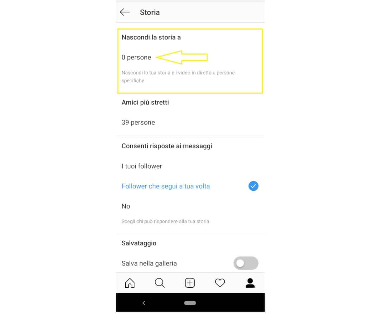 come risultare invisibili su Instagram nascondere storia