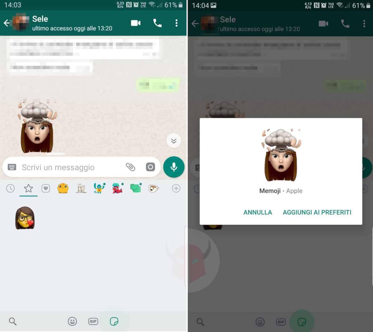 come usare i Memoji su WhatsApp con Android