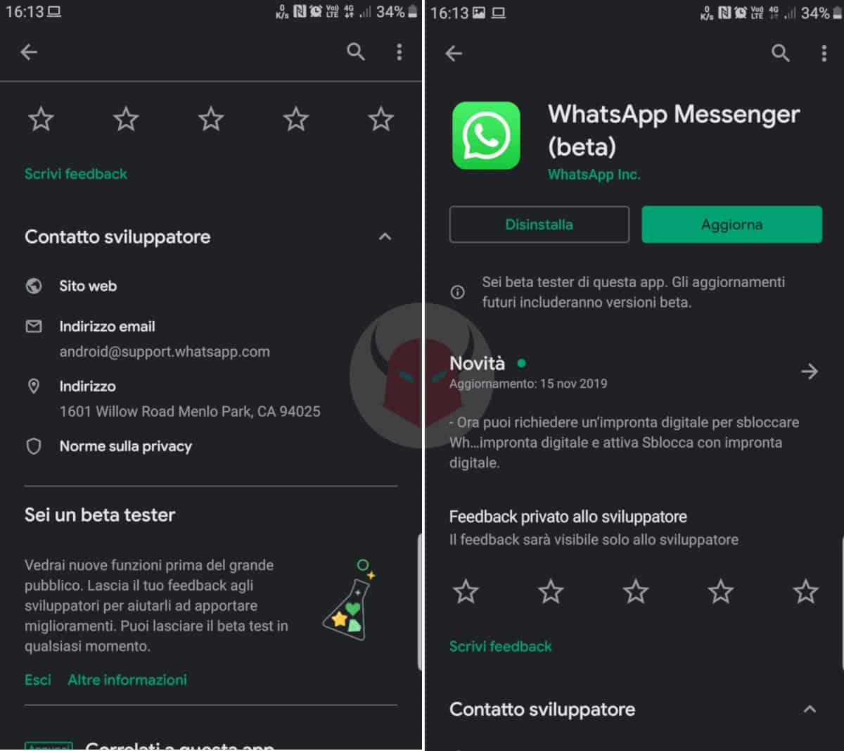 come diventare un beta tester di WhatsApp Android Google Play