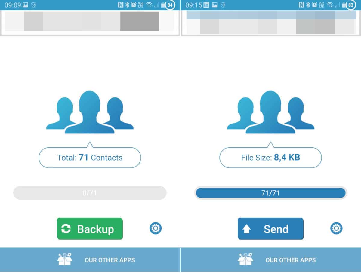 come fare il backup su Android dei contatti app MCBackup