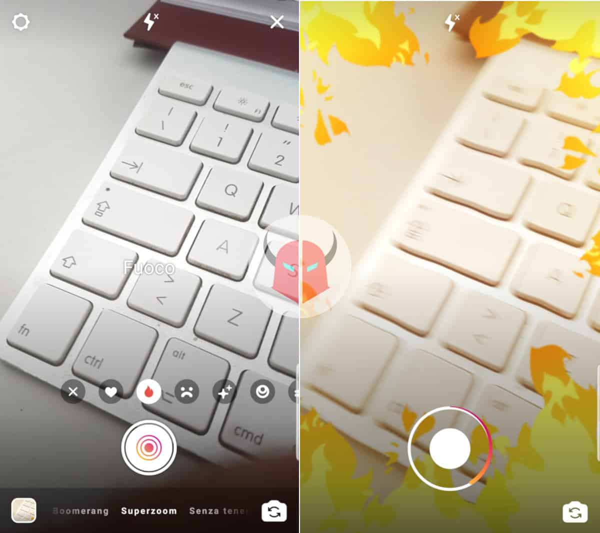 come zoomare su Instagram Superzoom