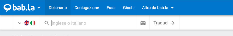 miglior traduttore inglese italiano esempio Bab La