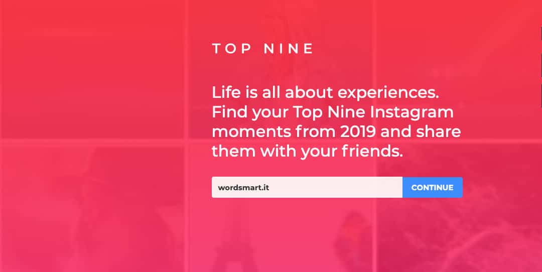 come fare i ricordi su Instagram sito web Top Nine