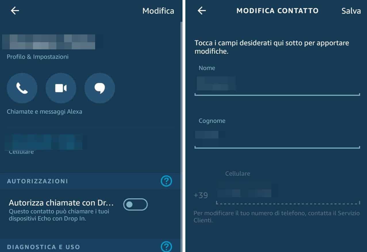 come cambiare nome ad Alexa proprietario