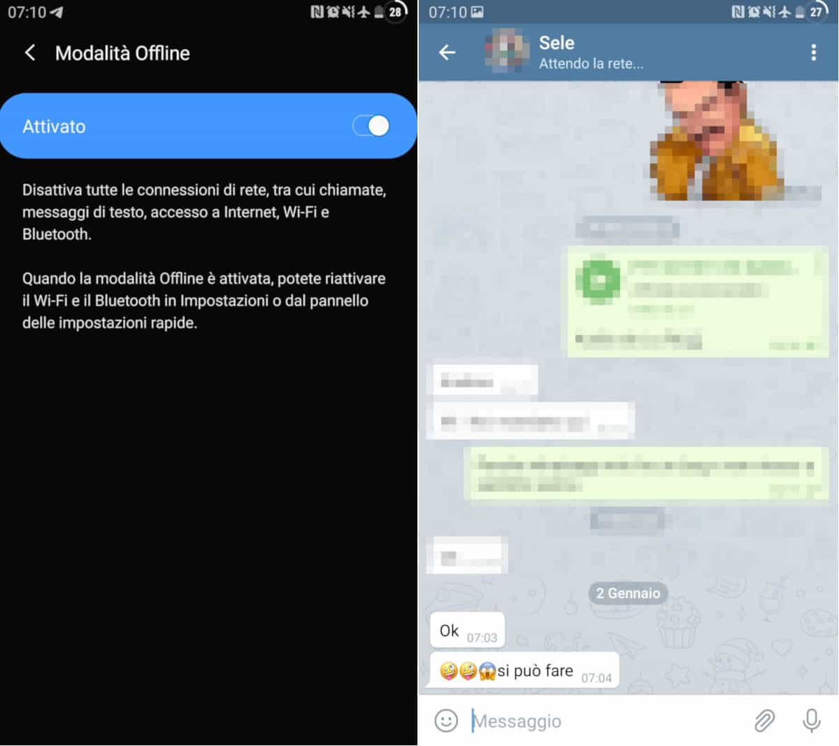 come leggere messaggi Telegram senza visualizzare modalità offline