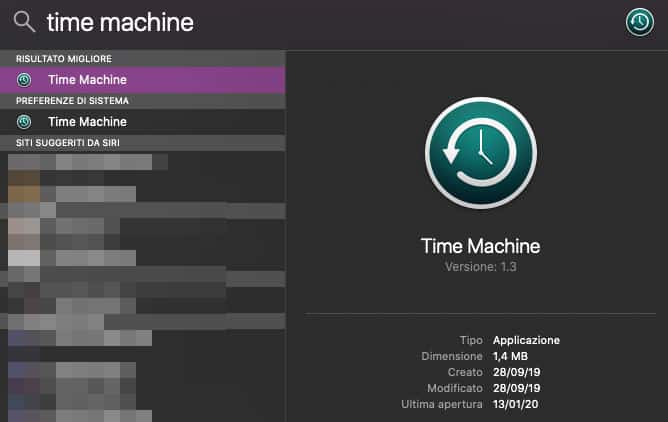 come recuperare la cronologia cancellata da Chrome Time Machine app