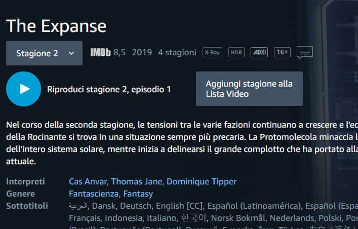 come vedere Amazon Prime Video 4K HDR