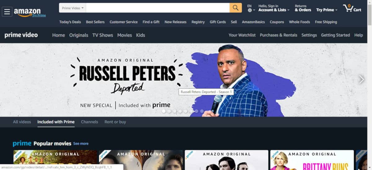 come vedere Amazon Prime Video USA