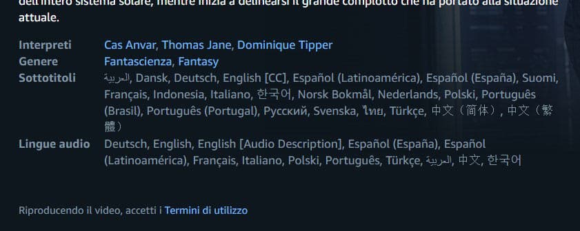 come vedere Amazon Prime Video lingua contenuti