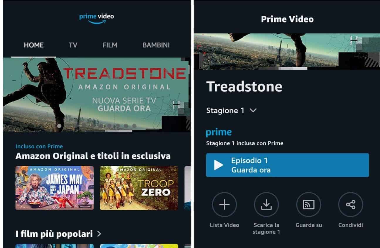 come vedere Amazon Prime Video offline