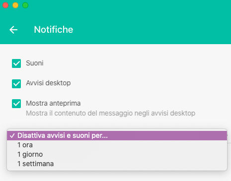 come disattivare le notifiche di Chrome impostazioni WhatsApp Web