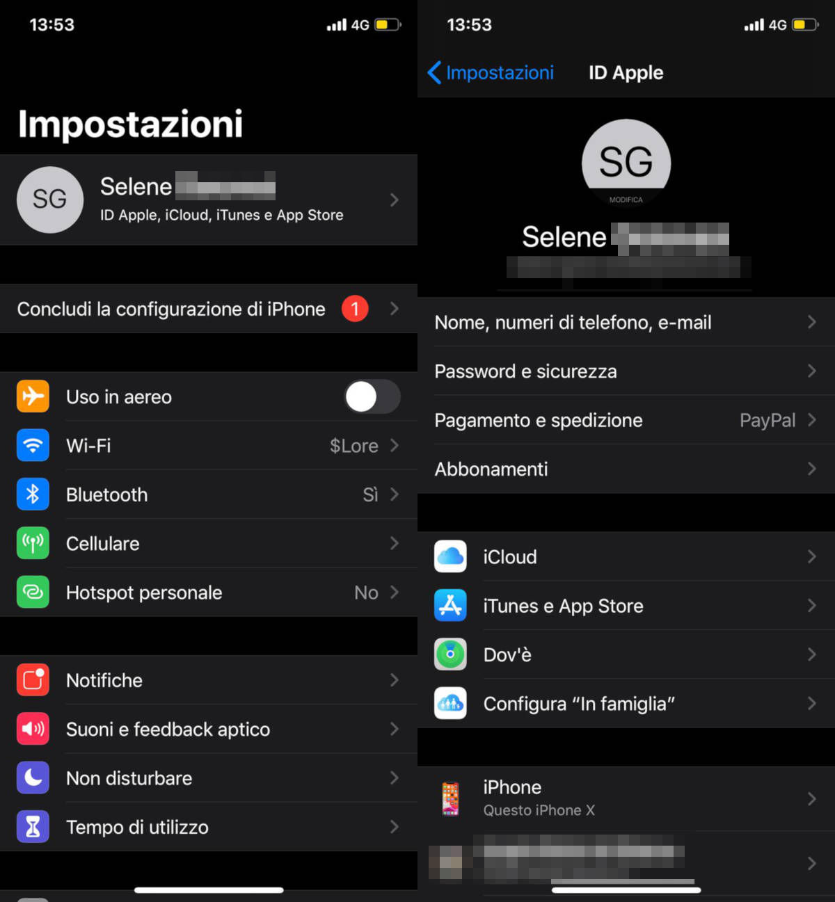 come trasferire dati da iPhone a iPhone individuazione Apple ID