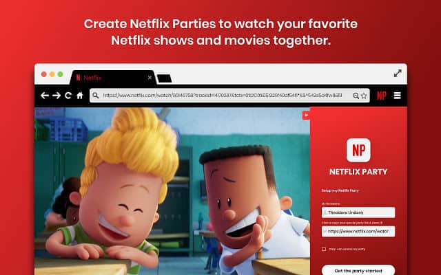 come usare Netflix Party creazione evento