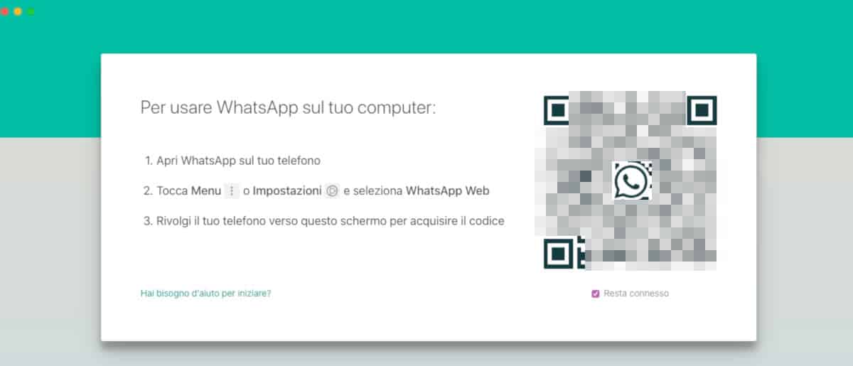 come usare WhatsApp Web e WhatsApp Desktop collegamento WA Desktop