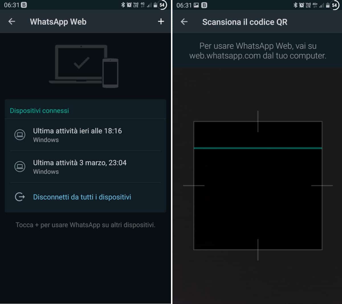 come usare WhatsApp Web e WhatsApp Desktop su più PC