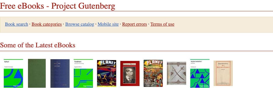 come leggere libri online Progetto Gutenberg