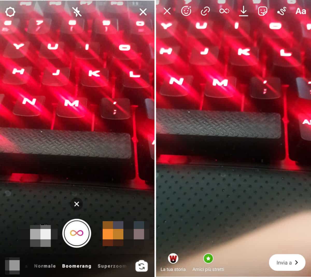 come mettere una foto live su Instagram condivisione Android