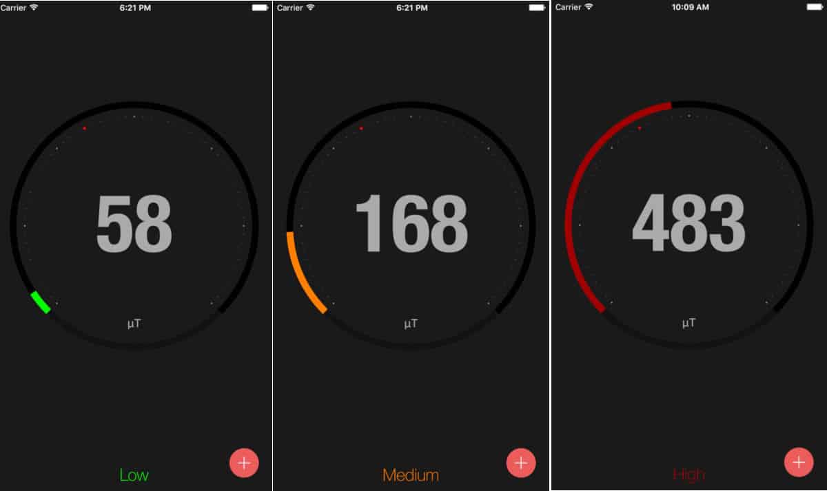 come misurare le onde elettromagnetiche app EMF Radiation Detector iOS