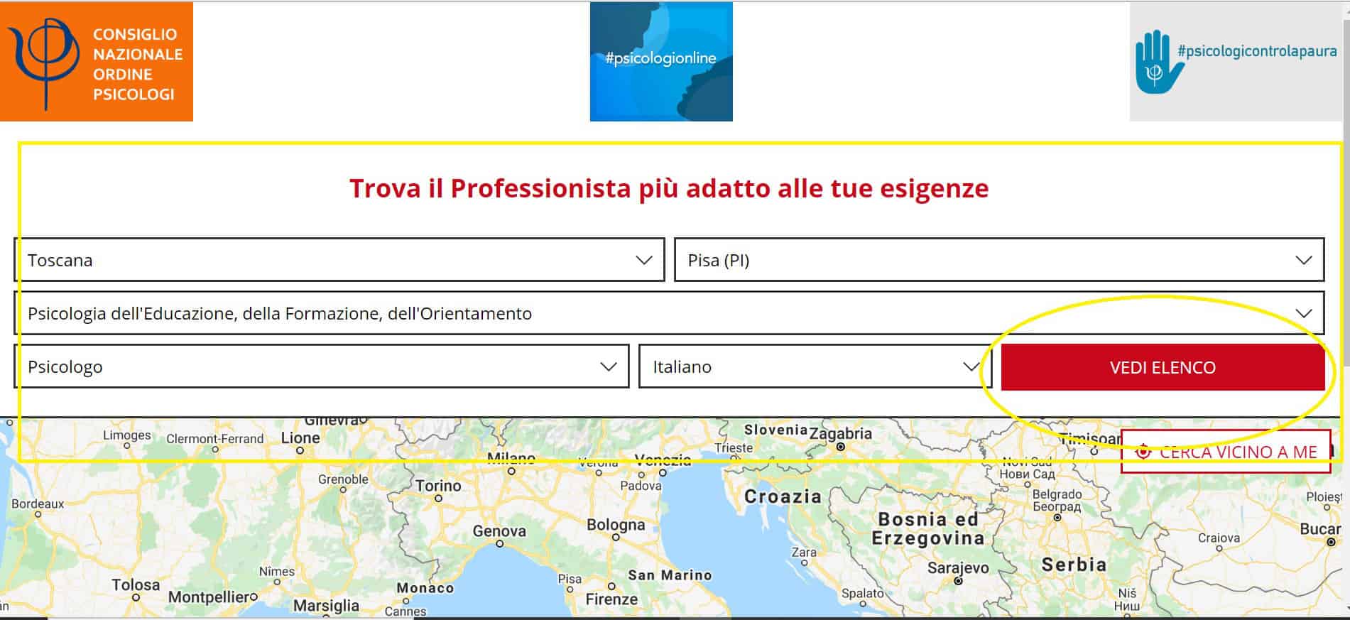 come parlare con uno psicologo online sito web CNOP