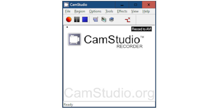 come registrare lo schermo del PC CamStudio