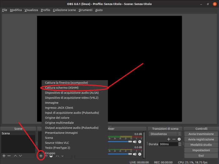 come registrare lo schermo del PC OBS