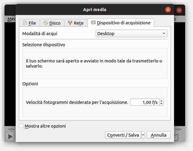 come registrare lo schermo del PC VLC e FPS