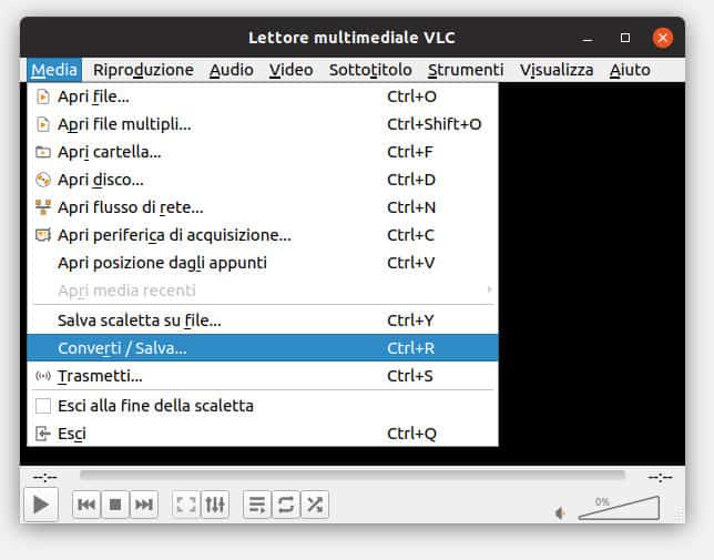 come registrare lo schermo del PC VLC
