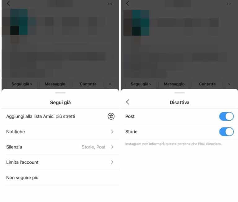Come togliere gli account silenziati su