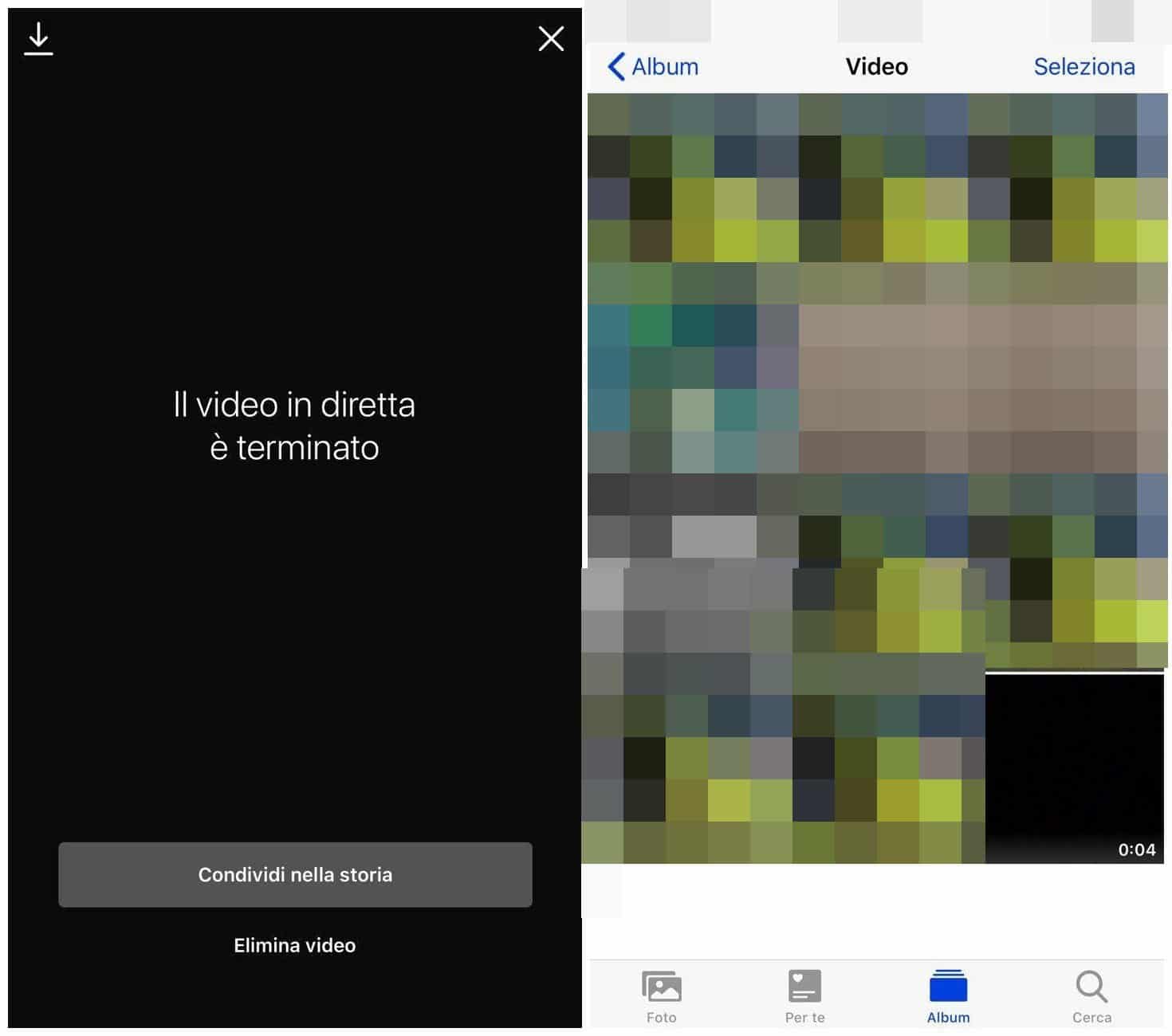 come togliere i commenti da una diretta Instagram conclusione e archiviazione