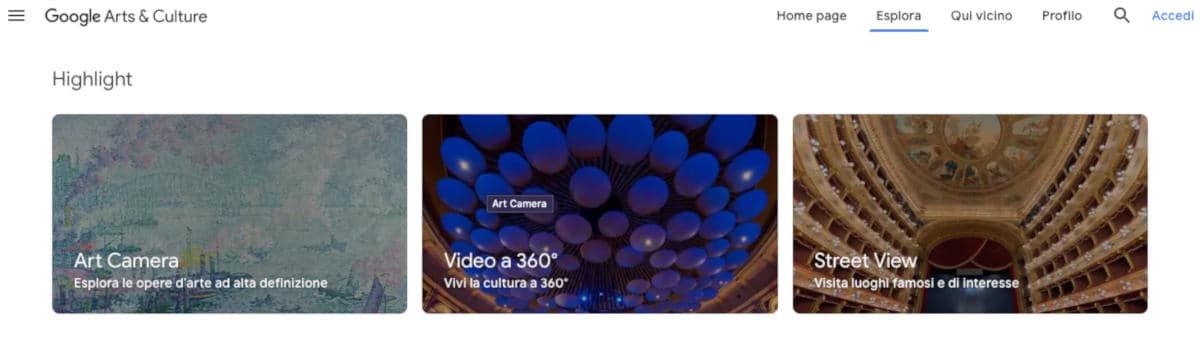 come visitare i musei online sito web Google Arts e Culture