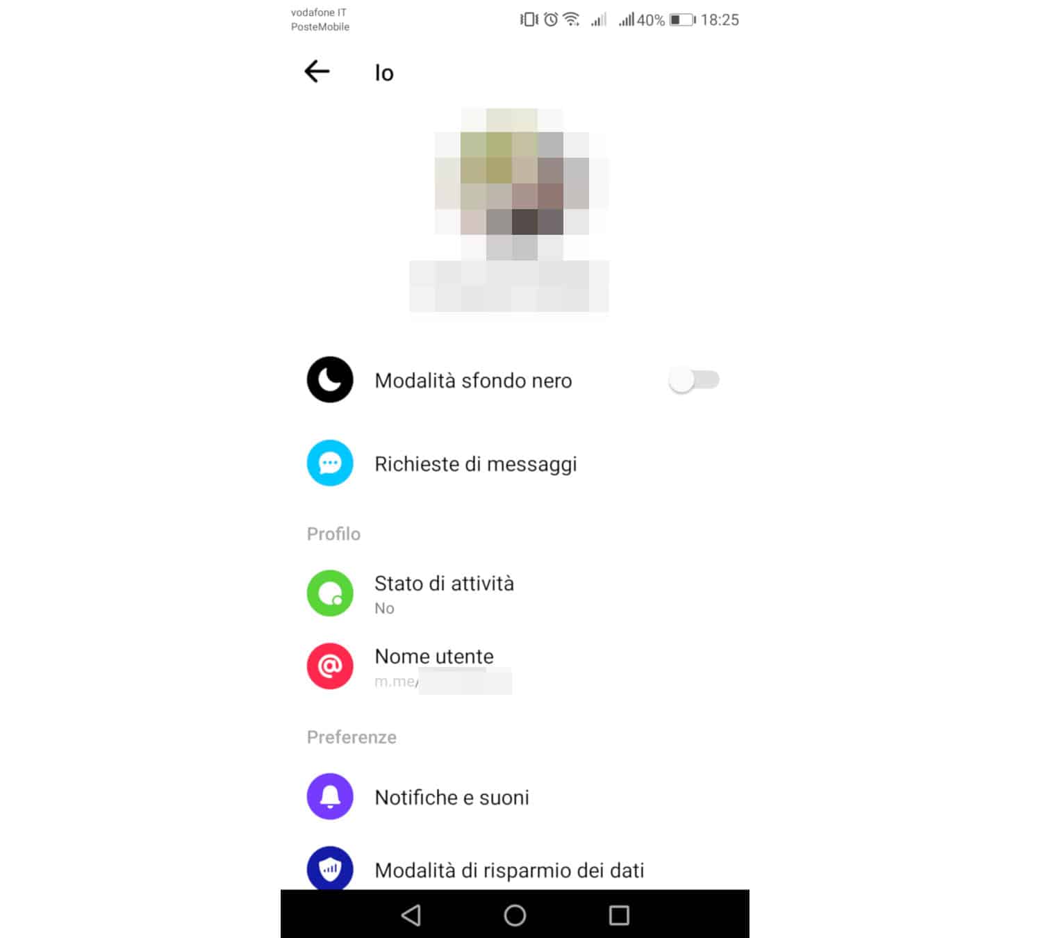 come vedere le richieste di messaggi su Messenger app