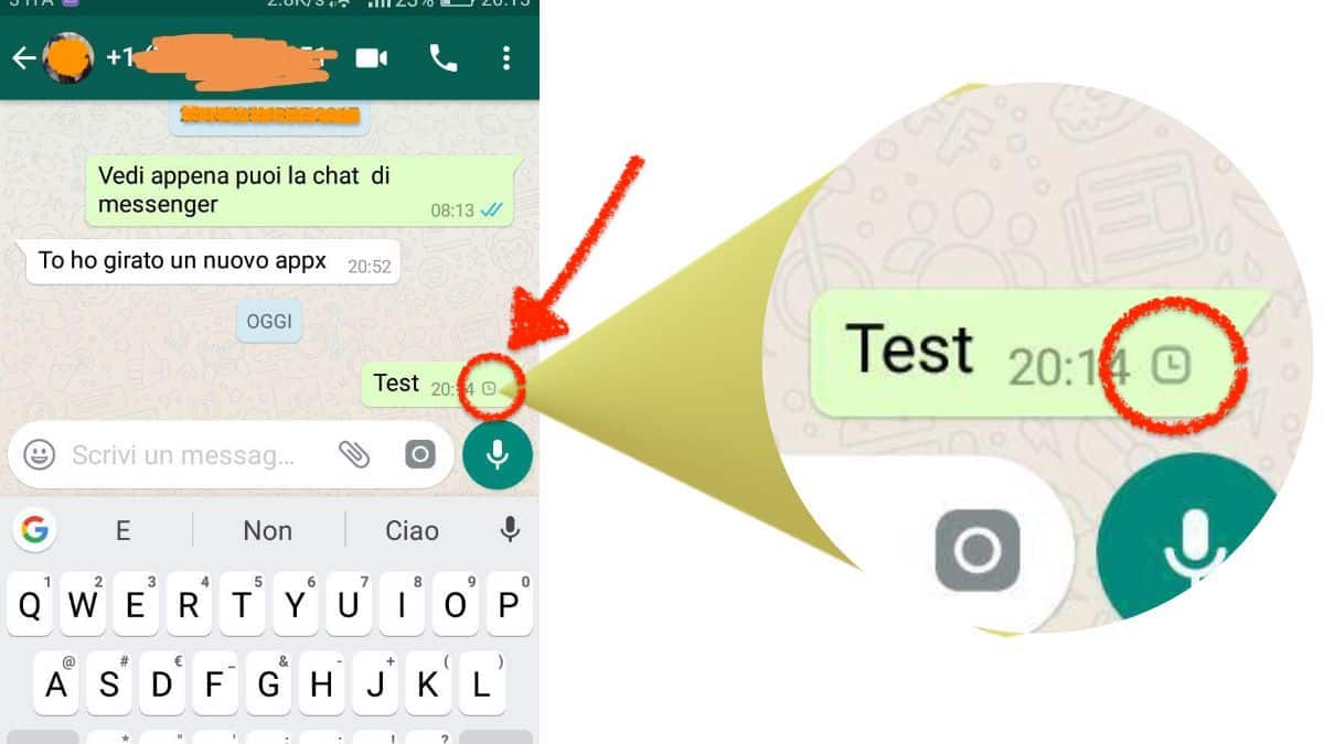whatsapp non invia il messaggio