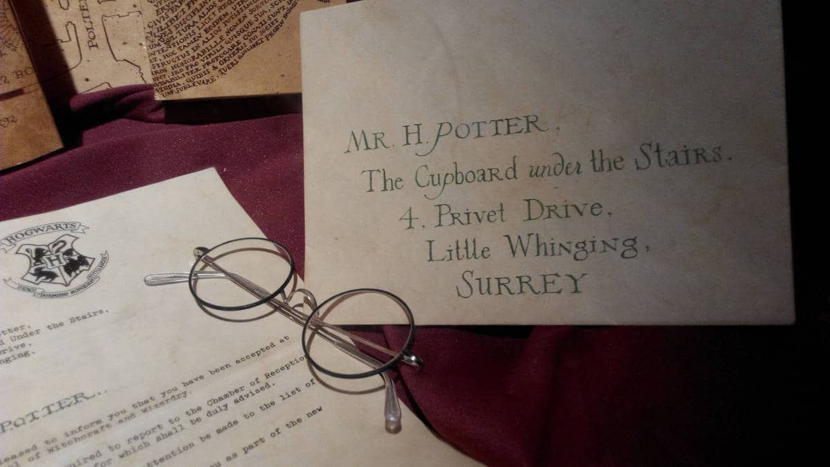 lettera telegramma Harry Potter Hogwarts