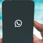 WhatsApp su sfondo nero apertura app termini uso