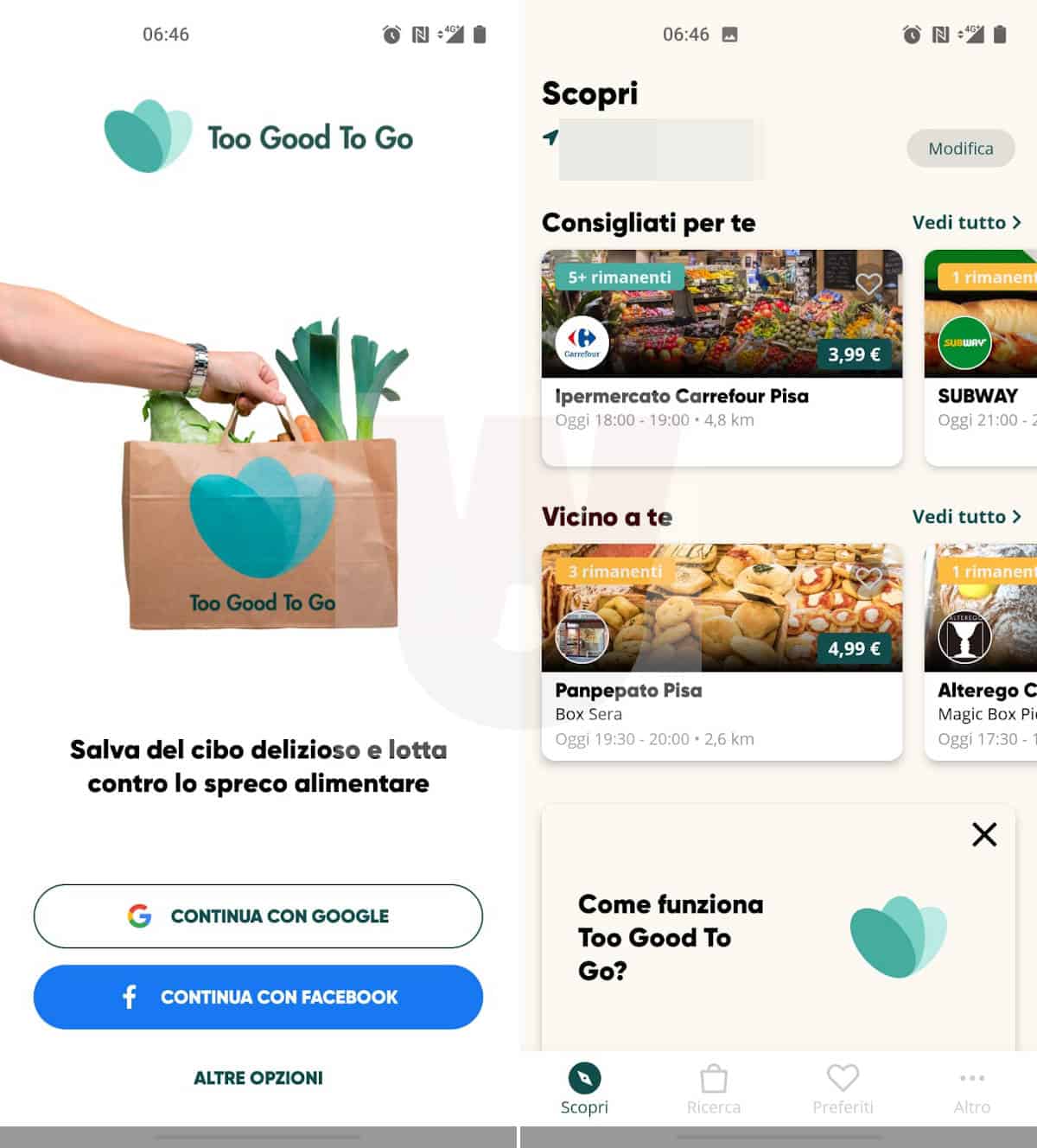 Too good to go app