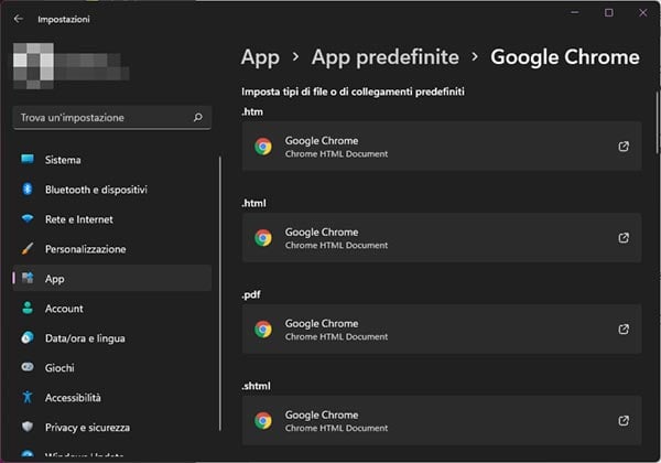 google chrome browser predefinito windows 11