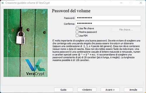password chiavetta USB veracrypt