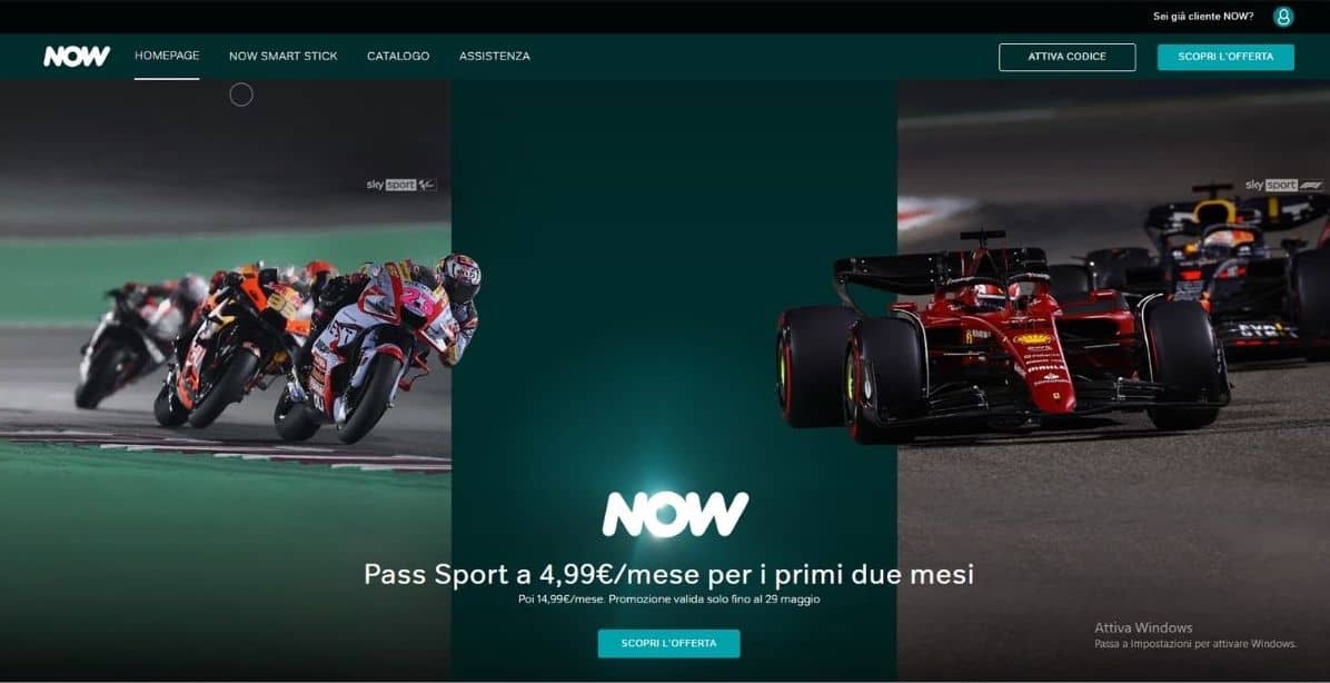 HomePage Formula 1 NowTV