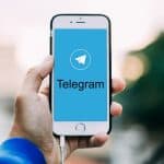 Smartphone con Telegram