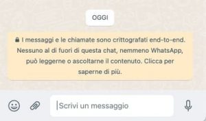 chat whatsapp senza numero salvato