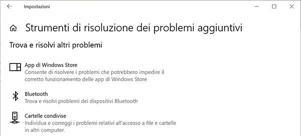 risoluzione problemi microsoft store windows 10
