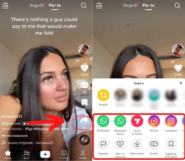 Come ripostare un video su TikTok senza il tasto Repost Come ripostare un video su TikTok senza il tasto Repost
