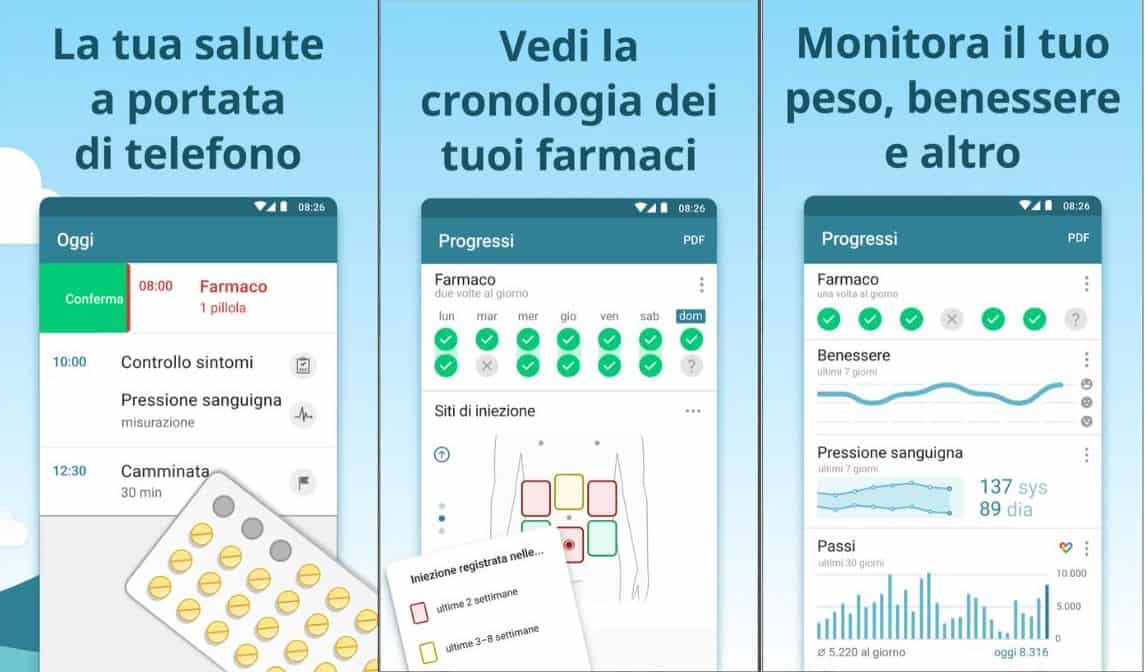 App anziani per la salute MyTheraphy