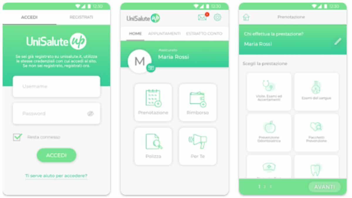 UniSalutte App per prenotare visite mediche