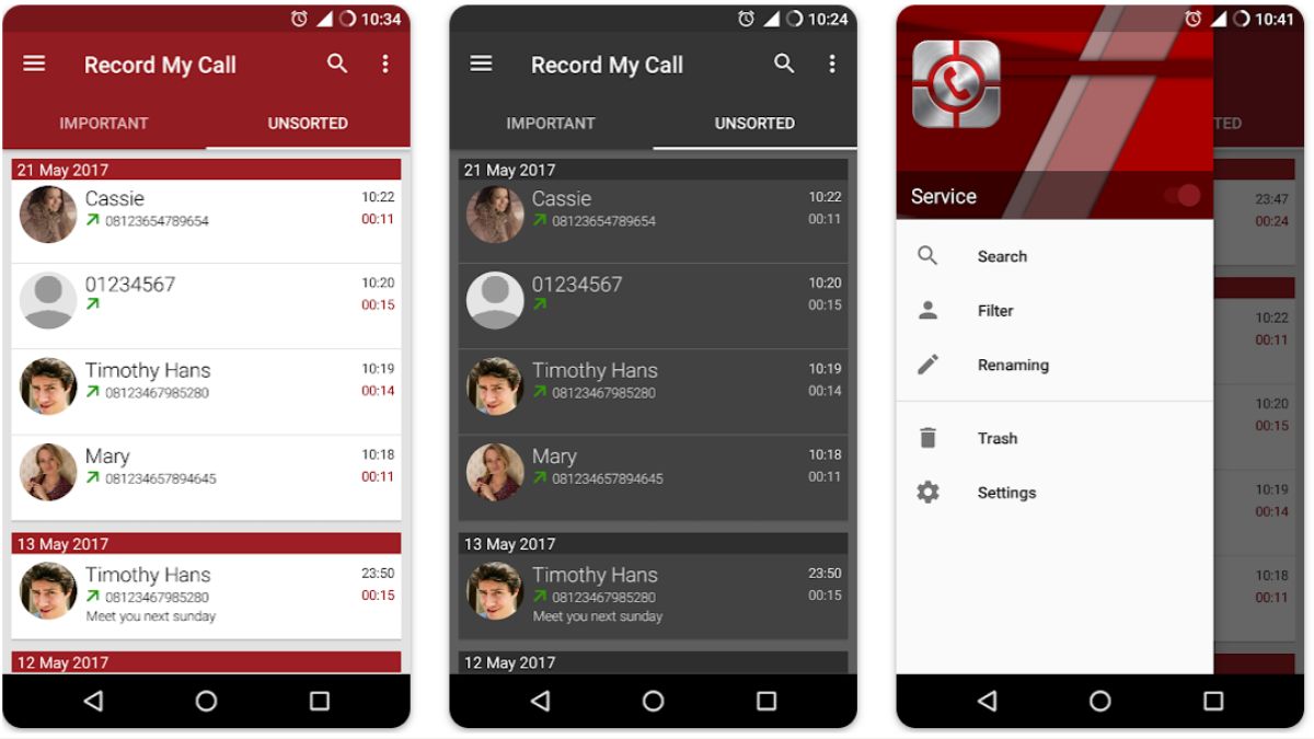 RMC Android Call Recorder app per registrare le chiamate